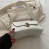Classic Women's Crossbody Shoulder Bags 2025 Summer Autumn Textured PU Leather Small Square Bag Lady Daily Commuter Satchel Handbags