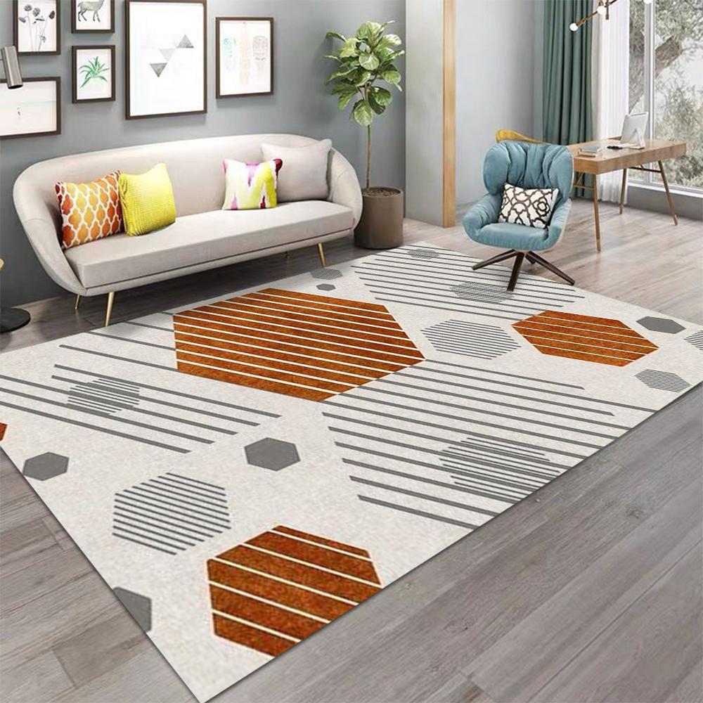 Nordic Carpet Living Room Sofa Coffee Table Rug Modern Minimalist Style Non Slip Home Room Bedroom Floor Mat