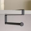 1Pc Non-Perforated Hanging Storage Rack, Iron Made Flush Mount Paper Towel Holder for Kitchen