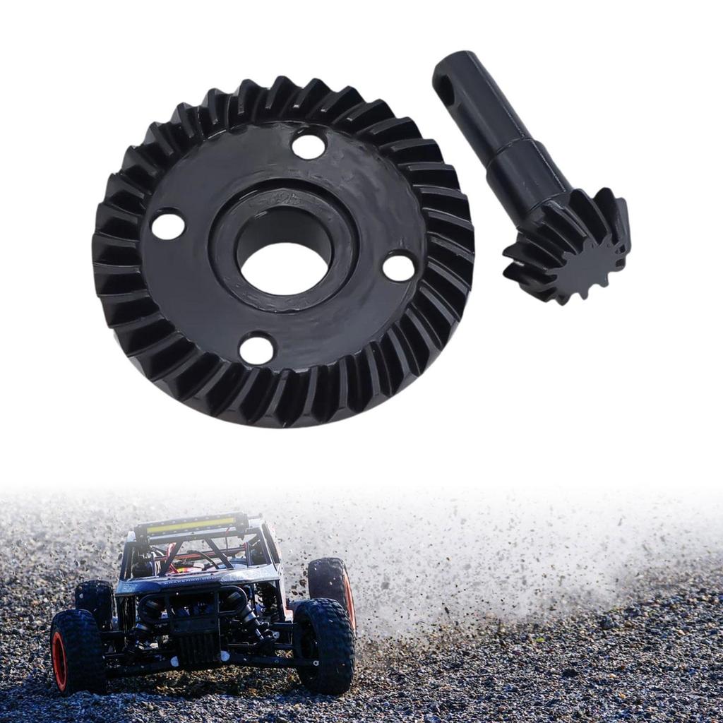 Differential Axle Gear Replacement Heavy Duty Steel Spiral for 1/10 RC Car DIY