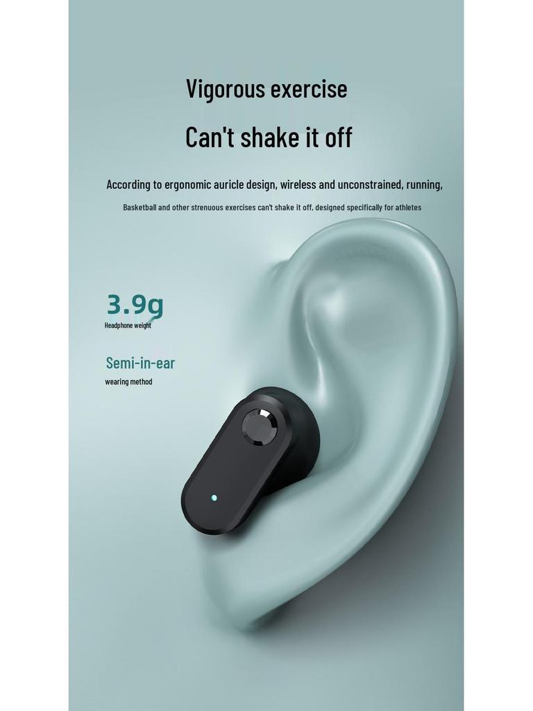 T89 Kabellose Bluetooth-Kopfhörer mit kurzem Griff und Geräuschunterdrückung für Musik & Gaming