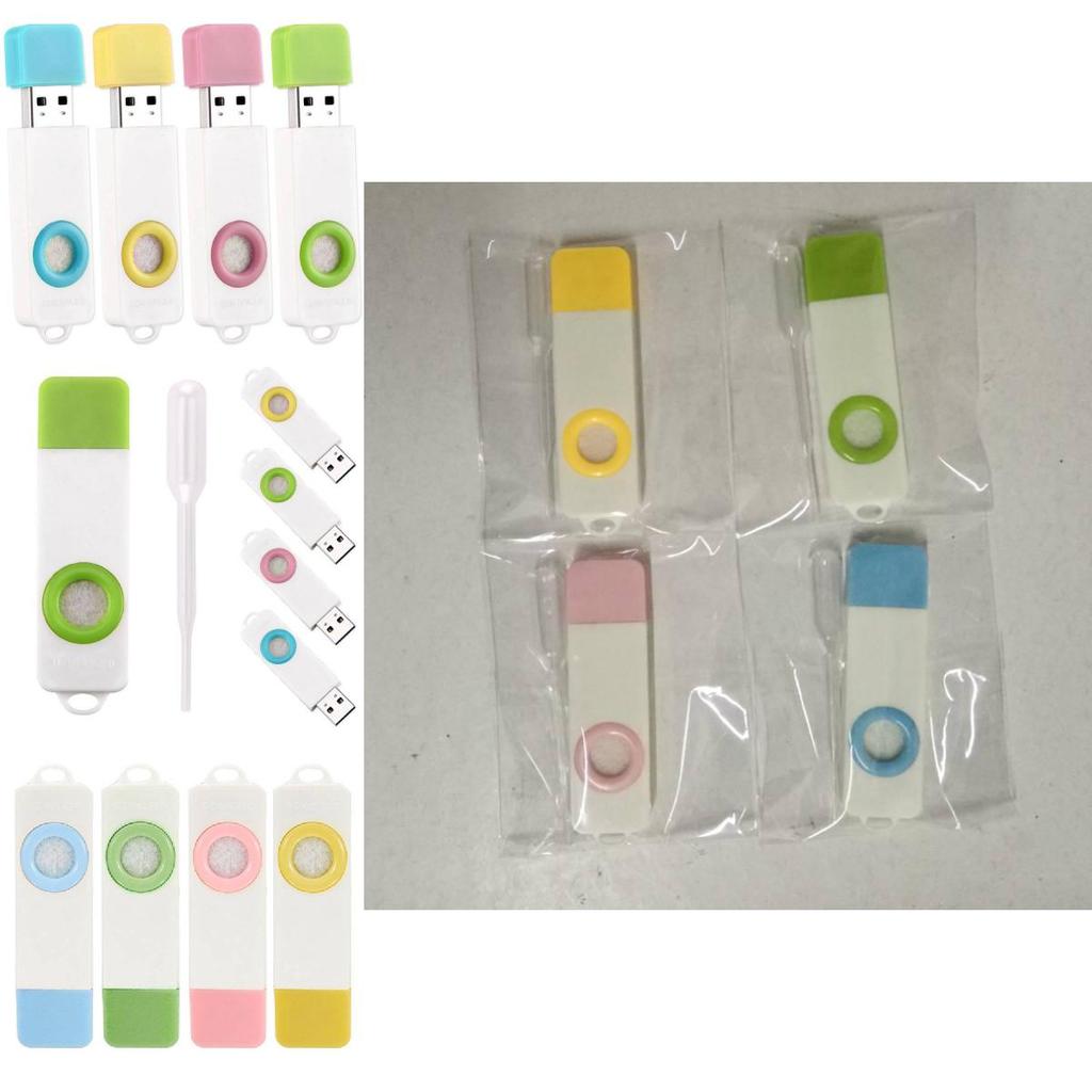 Premium Usb Scent Diffuser Car Air Freshener Mini Aromatherapy Gift White Gold