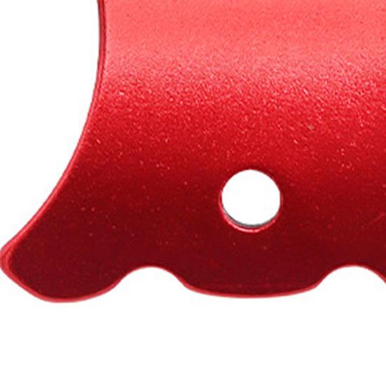 5Pcs Wind Rope Buckle Porous Non-slip Turtle Back Shape Aluminum Alloy Turtle Back Curved Rope Winder Outdoor Camping