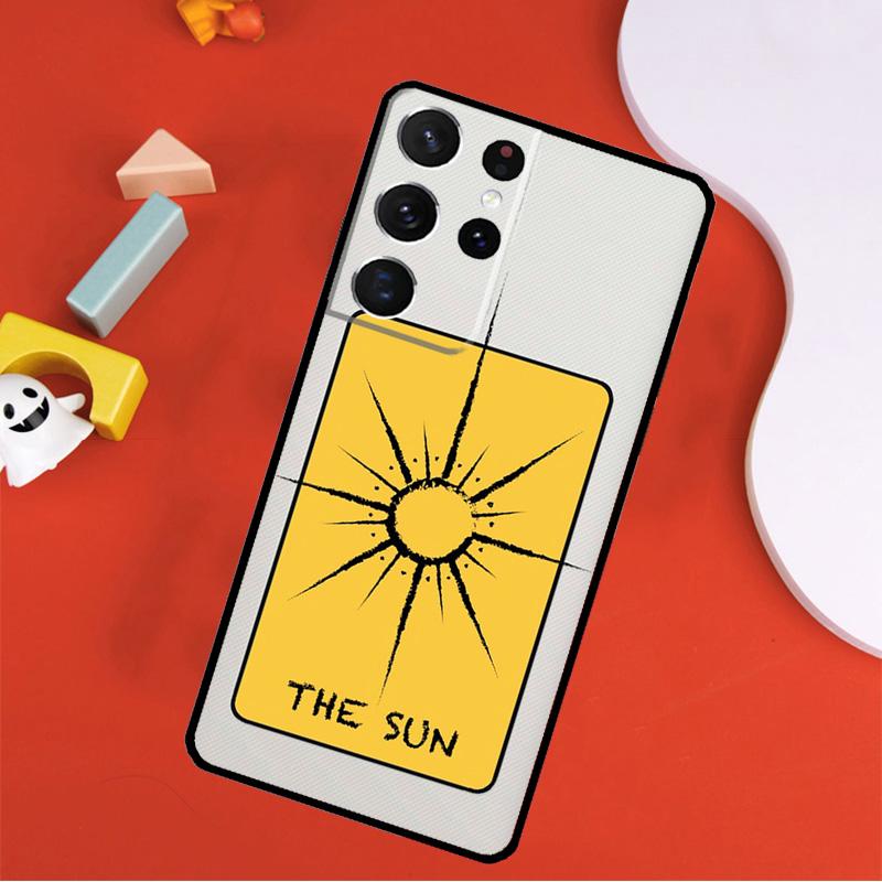 Tarot Card Astrology Sun Moon Lover Phone Case For Samsung Galaxy S25 Ultra S24 Ultra S9 S10 S20 S21 S22 S23 Plus S24 FE Cover