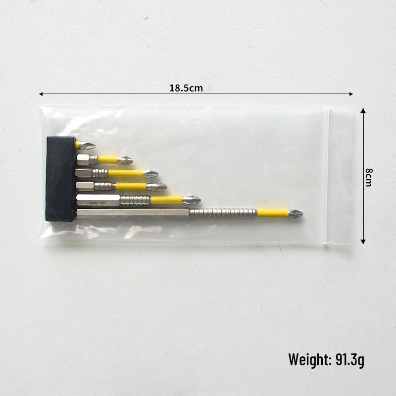 K5 Impact-Resistant Anti-Slip Magnetic Screwdriver Bit - Super Hard Phillips for Electric Drill