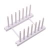 Dish Drainer Rack Kitchen Plates Holder Drying Organizer Plates Display Shelf Pot Lid Storage Stand Plate Detachable Save Space