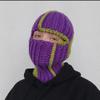 Y2K Style Crochet Halloween Party Cow Horn Parent-Child Ski Mask Hat