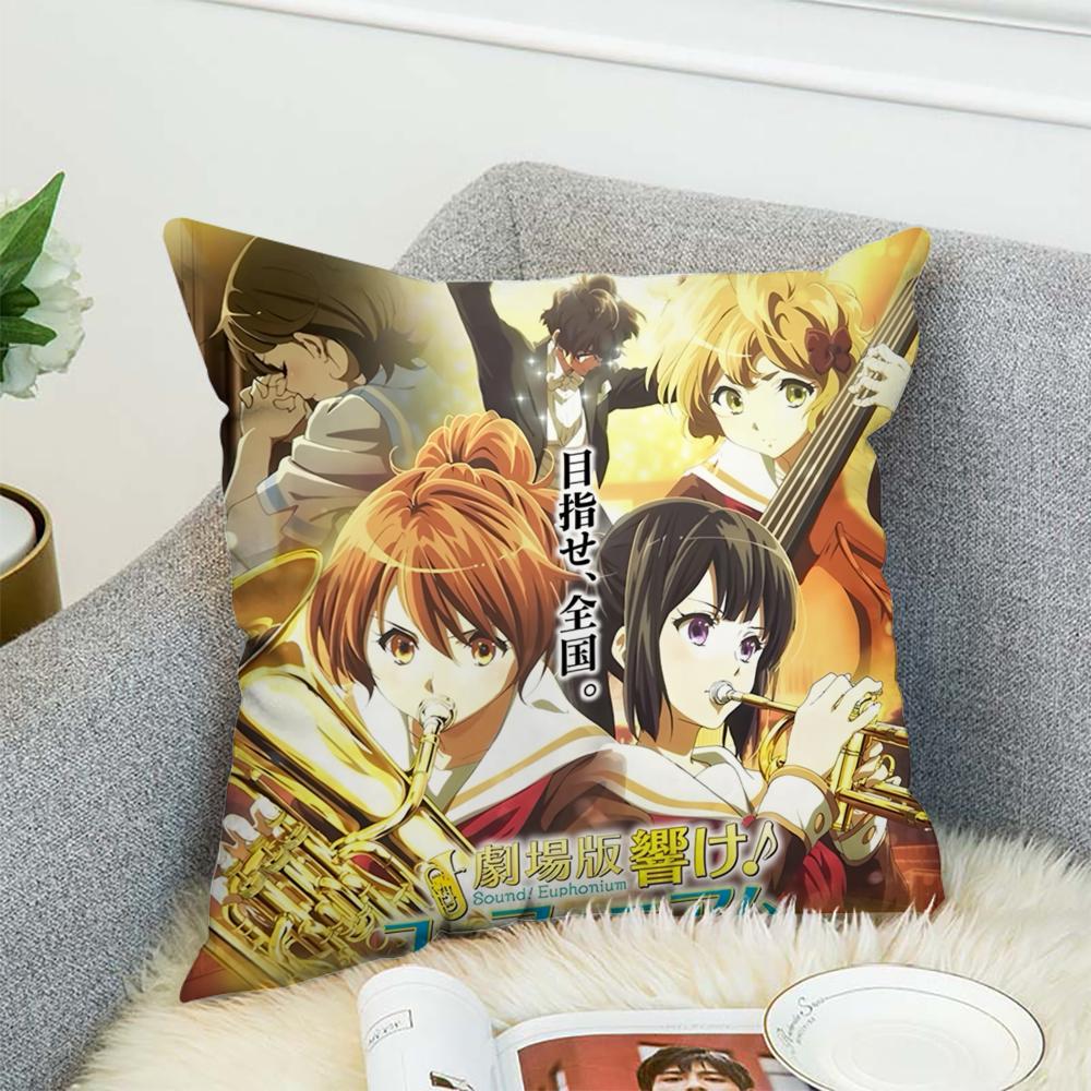 Sound Euphonium 3 Pillow Case For Car Sofa Decorative Home Double-sided Print Plush Square Throw Pillow Cushion Cover