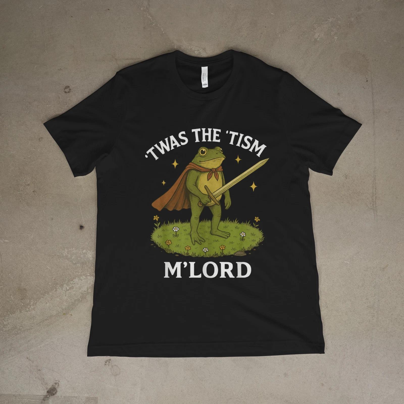 ’Twas the Tism M’Lord Shirt Funny Frog Knight Autism Meme T-Shirt XXL