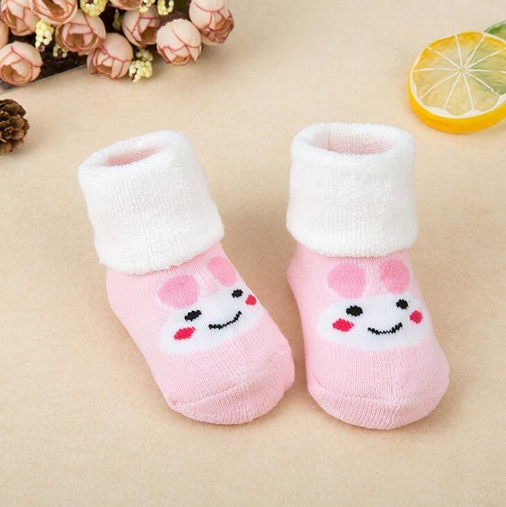 Baby Socks Girls Boy Thick Warm Terry Sock Newborn Kids Children Slipper Winter Cute Lovely Children Rabbit Dog Animal