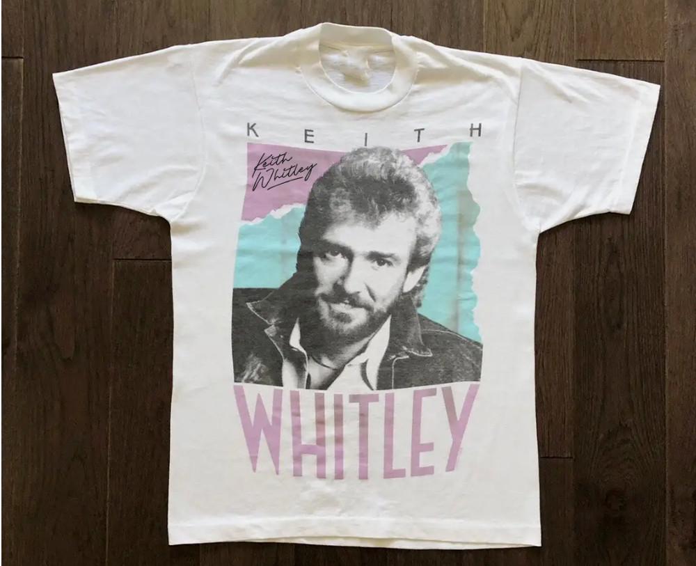 

Vintage Country Music Keith Whitley T-Shirt White Unisex All Size Unisex T-Shirt L