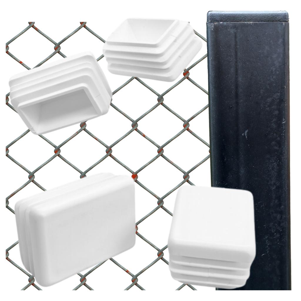 Internal cap for profile post roof 50x40 20 PCS WHITE