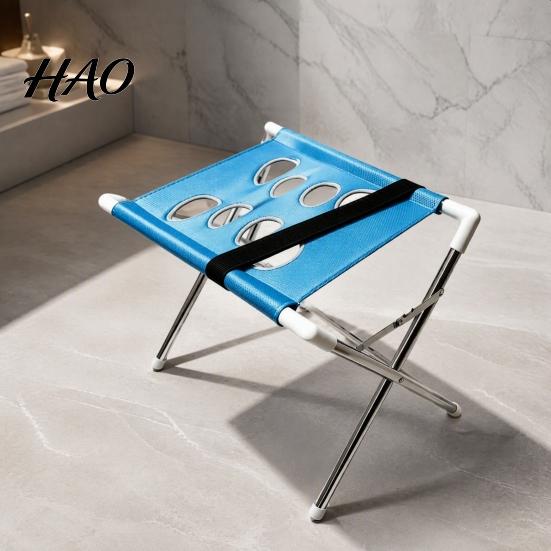Pet Wash Station for Dogs Dog Grooming Hammock Stand, with Mesh Platform, Stainless Steel Table Foldable 8-Hole Cats Care Restraint System