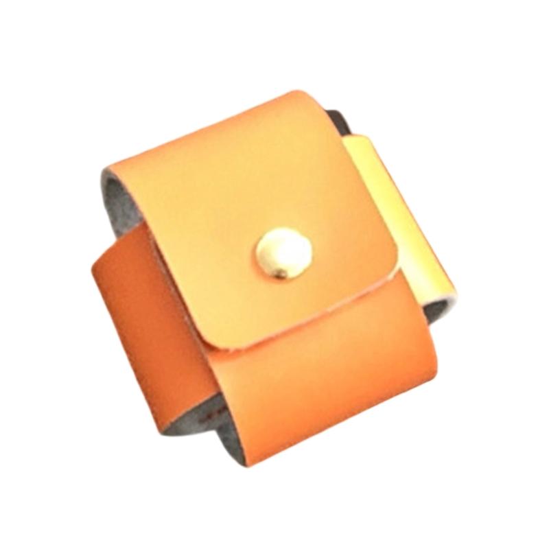 PU Leather Golf Ball Storage Bag Portable Small Ball Container Golf Accessories Storage Bag Case with Hook Enduring жёлтый