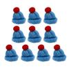  Bundle of 10 Mini Knitted Hats Clothing Accessories DIY Decorative Crafts House