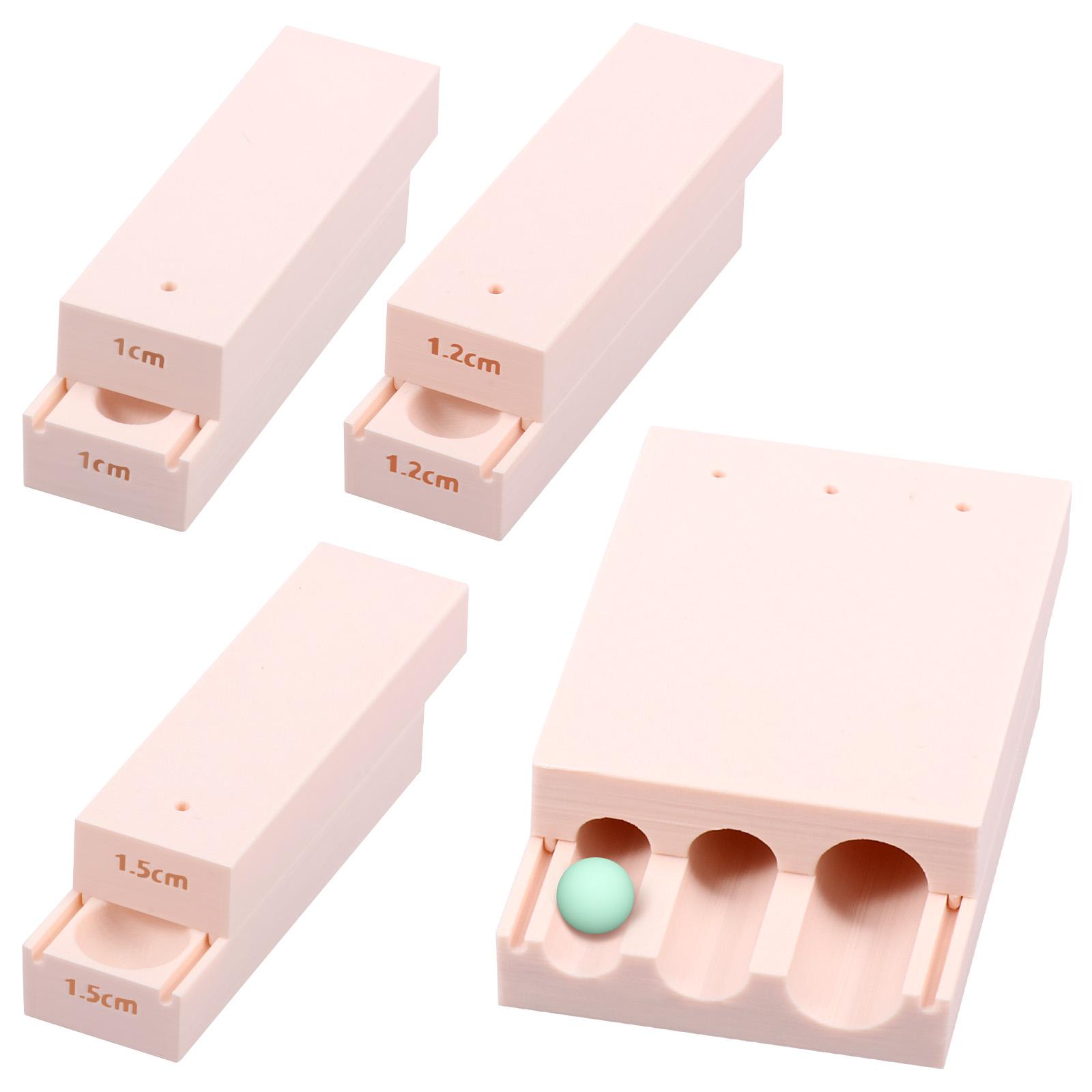 

Инструмент для изготовления бусин из полимерной глины со шкалой, форма для раскатывания бусин, инструмент для проделывания отверстий в бусинах из полимерной глины, инструменты для изготовления ожерелий, ювелирных изделий, серег своими руками розовый