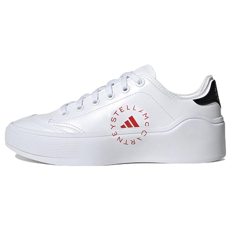 New Adidas Stella McCartney X Court 'White Active Red' HQ1056