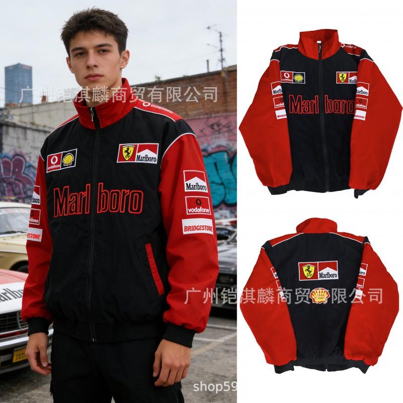 Gruba Bawełniana Haftowana Kurtka Motocyklowa Unisex Ciepła Odzież Wierzchnia Sporty Rowerowe