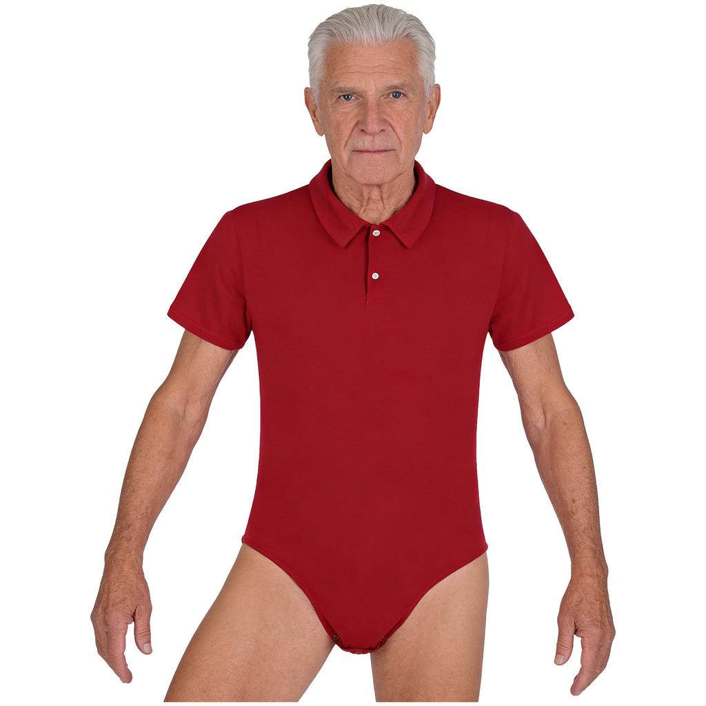 Tuta adattiva per paziente M-4XL con cavallo abbottonato, colletto rovesciato, manica corta, tutina unisex per assistenza a letto, cura dell'incontinenza