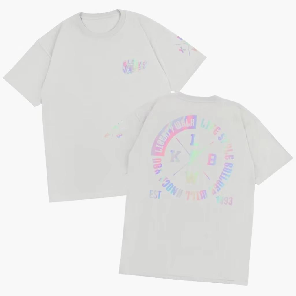 

Лето 2025 Последний треугольный релиз унисекс Combad 24s JDM LIBERTY WALK LBWK Логотип круга для женщин и мужчин футболки 4XL