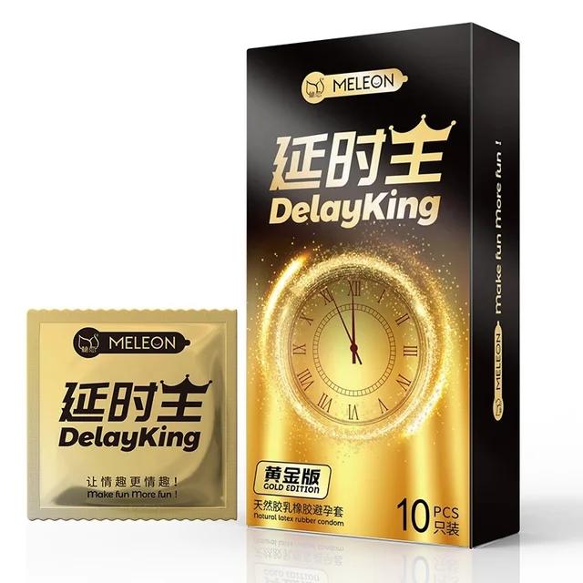MELEON 10pcs Particle Condoms for Men Penis Sleeve Delay Ejaculation Latex Long Lasting Condones  for men