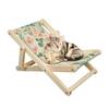 New Arrival Sublimation Blank Linen Cat Hammock Beach Chair Cat Furniture Original Cozy Cat Lounger