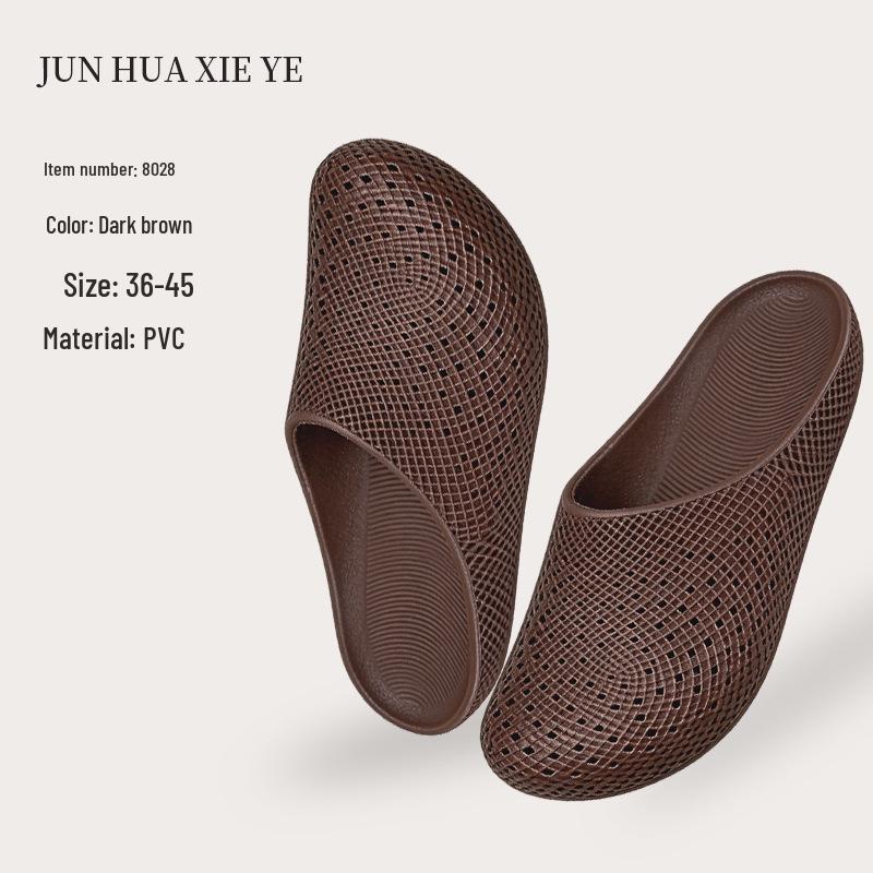 Summer Couple's Non-slip Breathable Indoor Bath Slippers for Men & Women