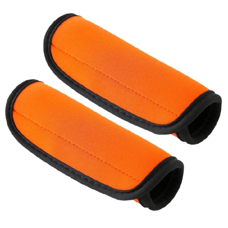 2Pcs Soft Grip Travel Luggage Handle Cover Neoprene Suitcase Protective Wraps Easy Installation Travel Bags Accessories