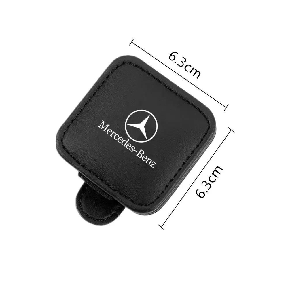 

GLC GLB Новый 1 шт. Автомобильный солнцезащитный козырек Ящик для хранения очков Зажим для солнцезащитных очков Держатель для карт и билетов Для Mercedes Benz B/C/E/S Класса A Класса C чёрный