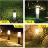 IP65 Rated Pathway Lights Waterproof Bollard Light Solar Garden Lights  Outdoor Use