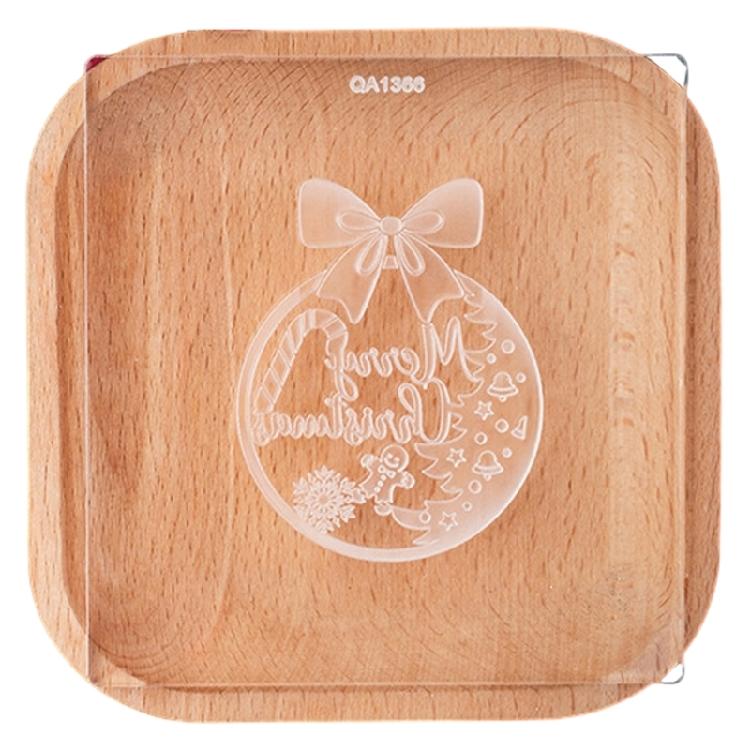 Christmas Party Acrylic Fondant Cookie Cutter Heat Resistant Biscuit Mold Multifunctional Dessert Baking Mould