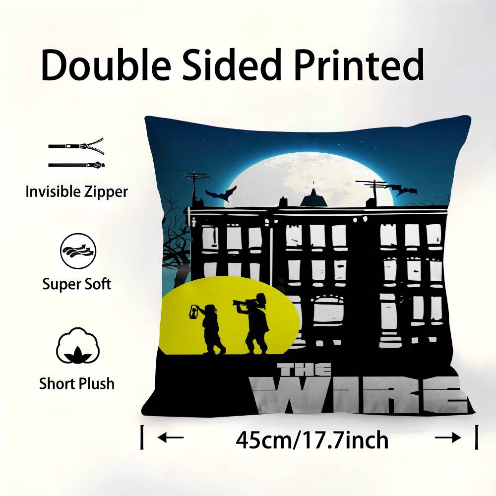 The Wire Movie Pillowcase Toon Gift Cushion Cover Bedroom Home Sofa Chair Seat Decor Pillow Case