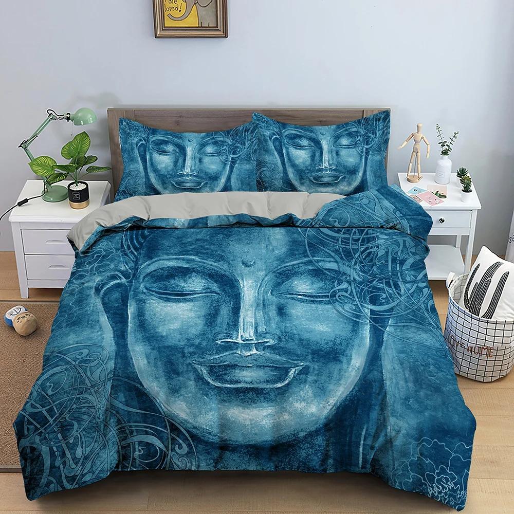 Buddha Bodhisattva Bedding Set Boys Girls Twin Queen Size Duvet Cover Pillowcase Bed Kids Adult Fashion Home Textileextile