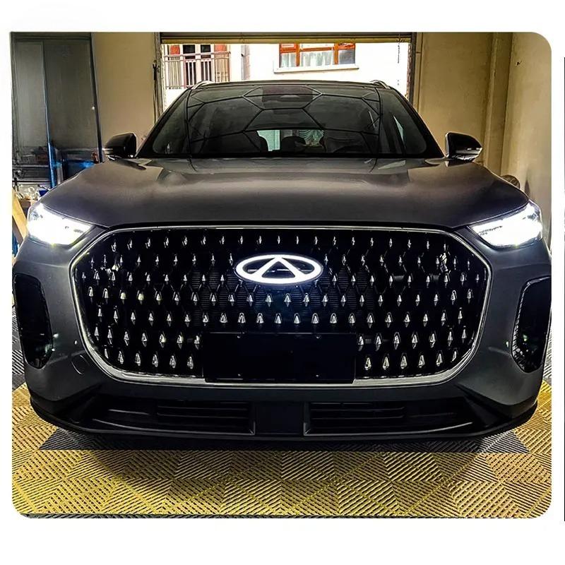 For Chery Tiggo 9 2024 2025 Car BCDS3 Styling Front Grille Logo LED Light Retrofit Light LED Auto Modification Accessories