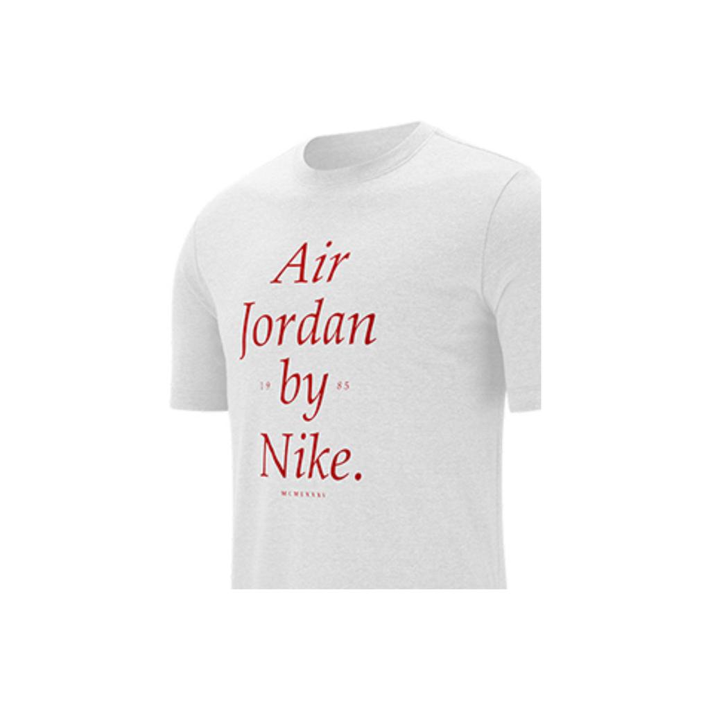 Air Jordan Casual Sports Training Short Sleeve T-Shirt Men Tops White AQ3761-100