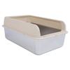 Stainless Steel Cat Litter Box Odor Control High Sides Metal Litter Box Anti Urine Leakage Easy