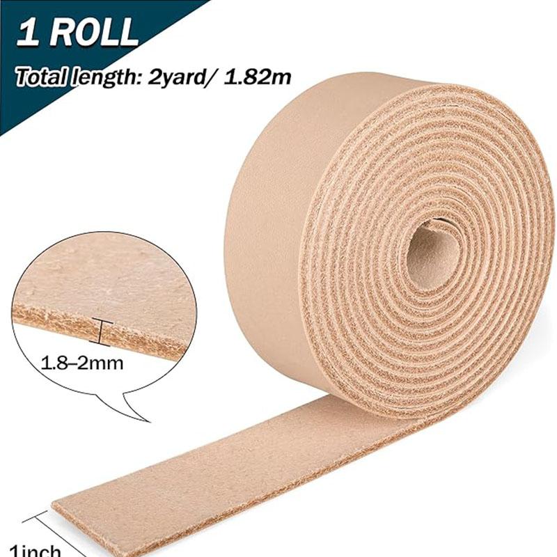 

2mm Original Color Full Grain Vegetable-Tanned Leather Handmade DIY Bag Strap, Belt, Waistband, Shoulder Strap, Can Be Dyed, Car 2x80cm слоновая кость