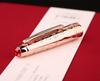 MoonMan P135 Fountain Pen, Fine Nib, Fu Character, Limited Edition Gift Box, Red Rose Gold Unisex