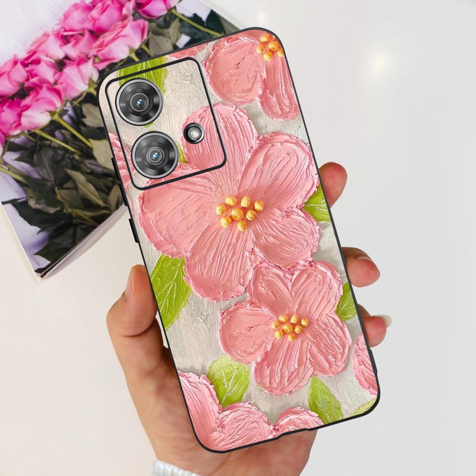 For Motorola Edge 40 Case Moto Edge 40 Neo 5G 2023 Cover Stylish Pattern Soft Slim Black Fundas For Moto Edge40 Edge40Neo Bumper