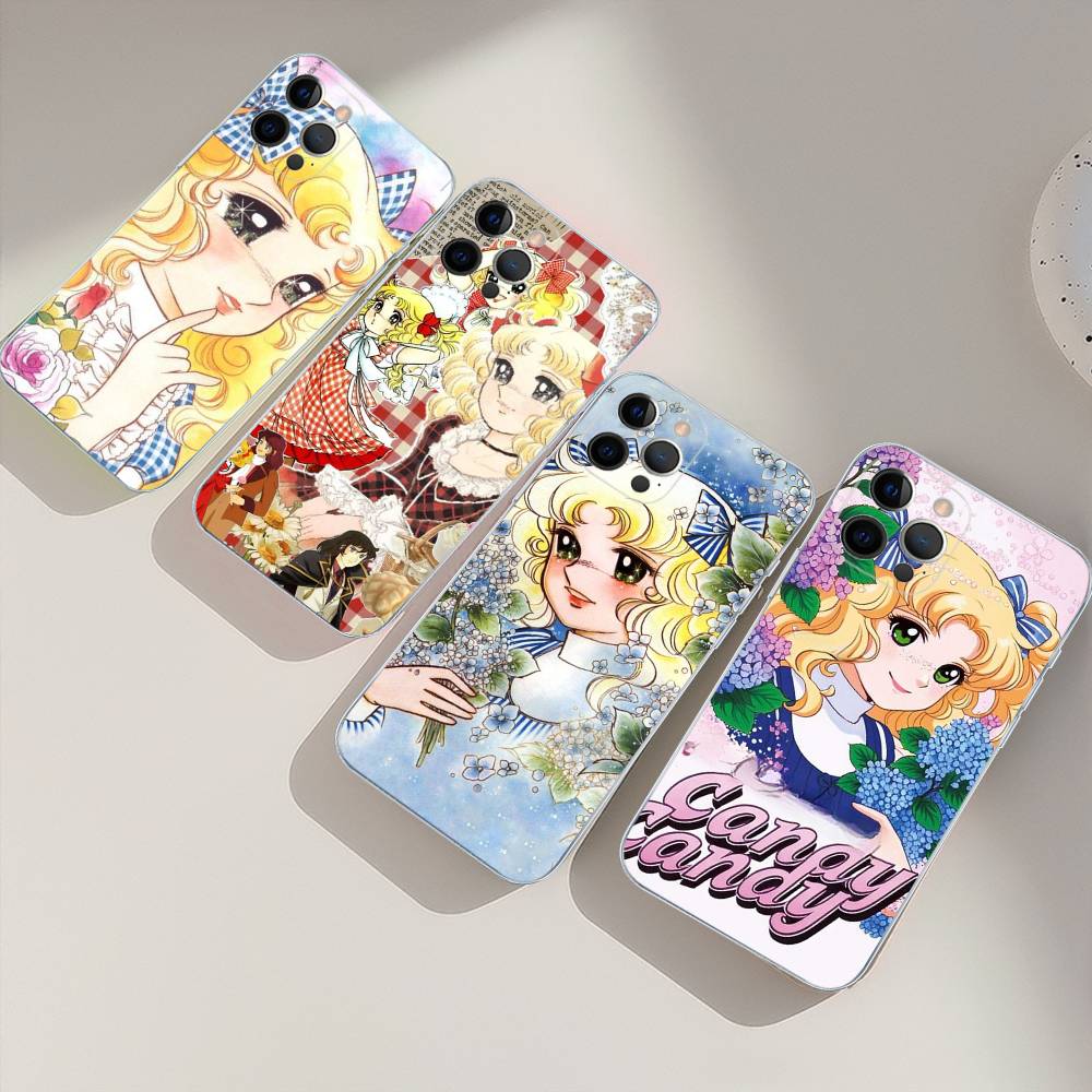 Classic Anime C-Candy C-Candy Transparent Phone Case For IPhone 16 15 14 13 12 11 Pro Max Plus Soft Cover