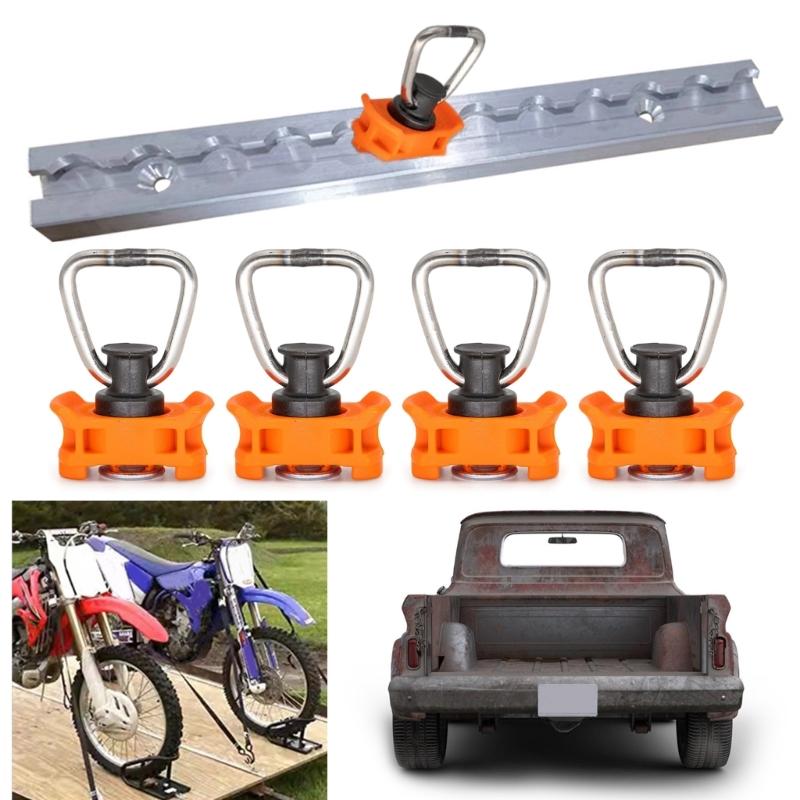 Versatile Lashing Rail End Fittings, For Easy Motorhomes Installation Easy Cargo Securing in Vehicles Trailer Transport