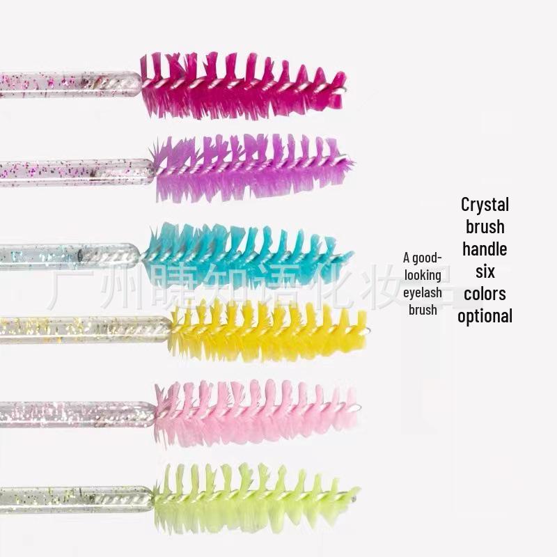 50-Pack Disposable Eyelash and Eyebrow Brushes - Grafting Tools & Curling Comb Spiral