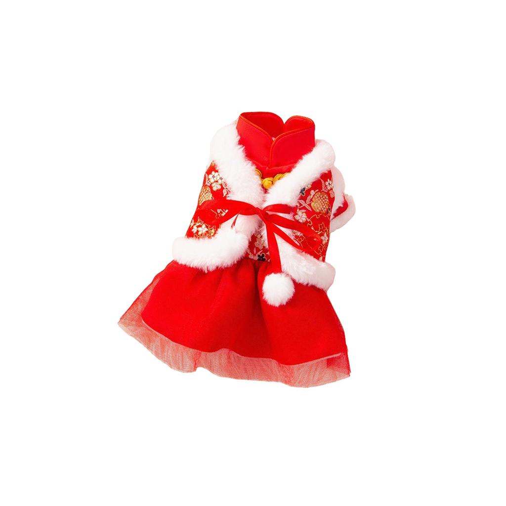 Pet Clothing For Cats And Dogs. Chinese New Year Festive Pet Clothes. Skirts. G