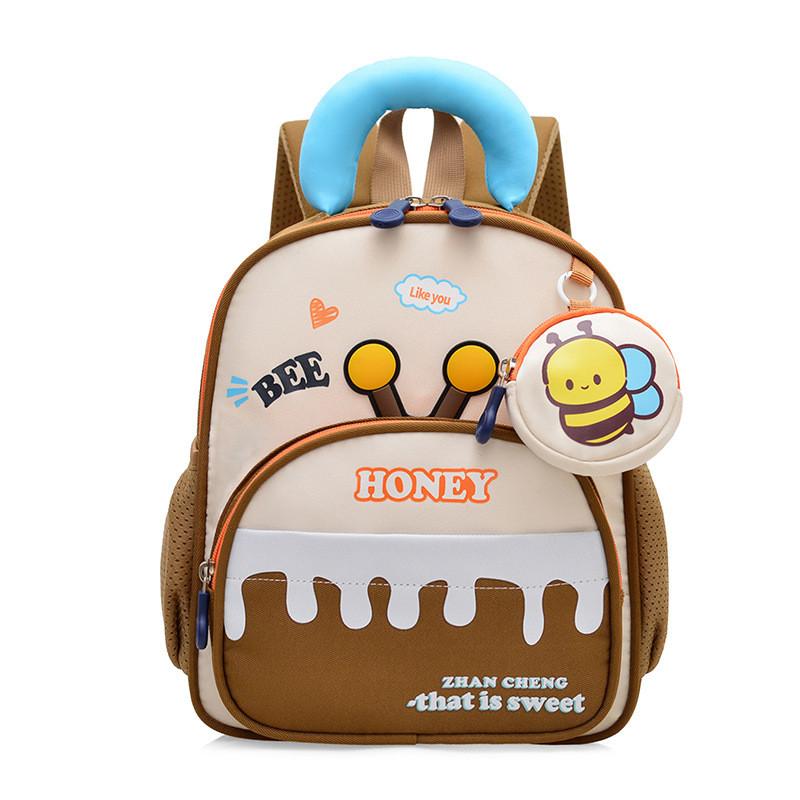 Kinder Cartoon Rucksack Für Mädchen Und Jungen Mit Cartoon Biene Stickerei Design Für Schule Und Kindergarten