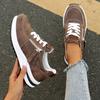 Women Sneakers Thick Soled Round Head Fashion Shoes Women Comfortable Breathable Casual Wear-resistant Sneakers  De Mujer