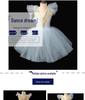 Toddler Girls' Ballet Costume - Puffy Gauze Skirt, Strappy Design, Little Swan Dance Performance Outfit.
