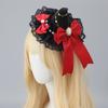 Gothic Magic Girl Hairpin Olita Hair Accessories Halloween Comics Hairpin Lace Bow Headgear Witch Hat