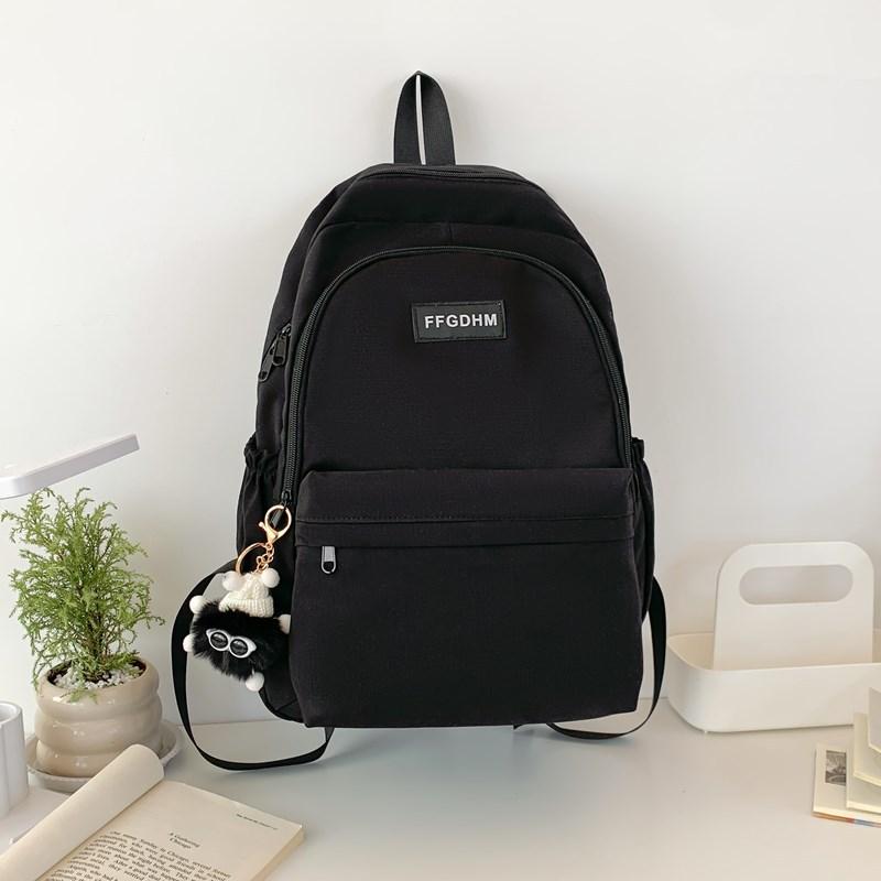 Japanese backpack female high school students simple and versatile large-capacity computer backpack male ins junior high school student schoolbag