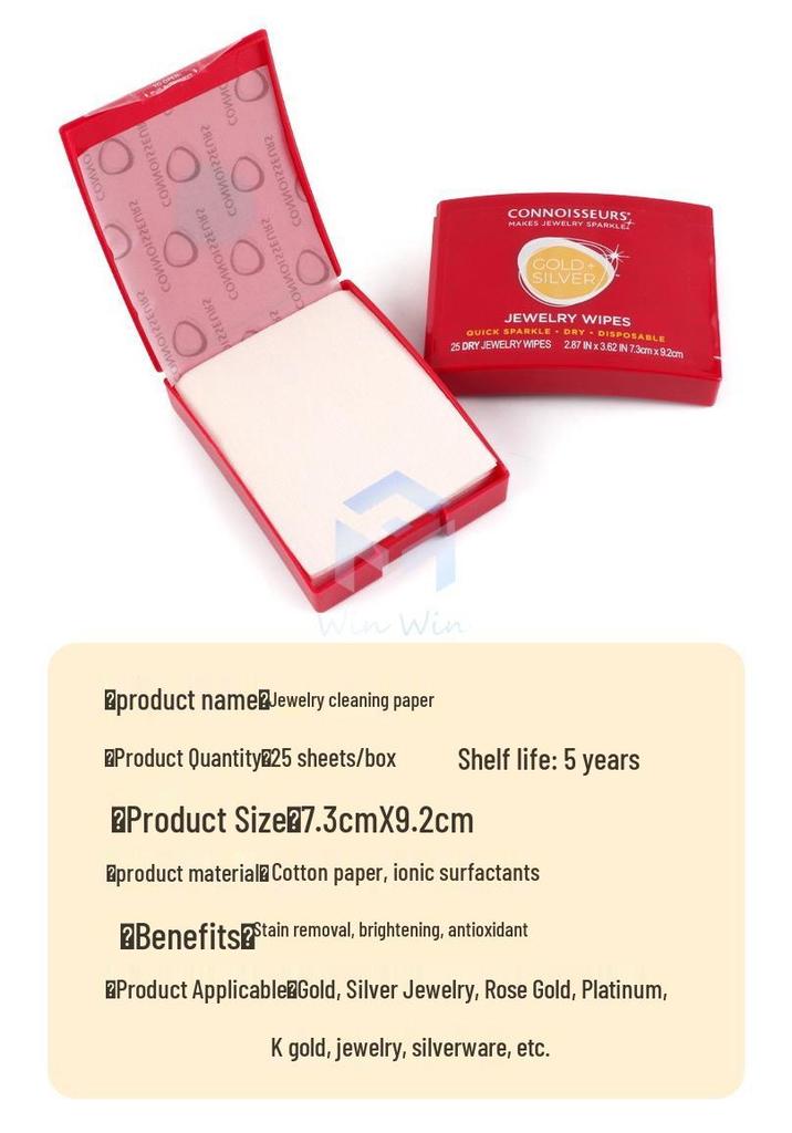 Nettoyant Lustrant pour Bijoux Argent et Or: Élimine l'oxydation, les taches et fait briller avec du papier essuie-tout