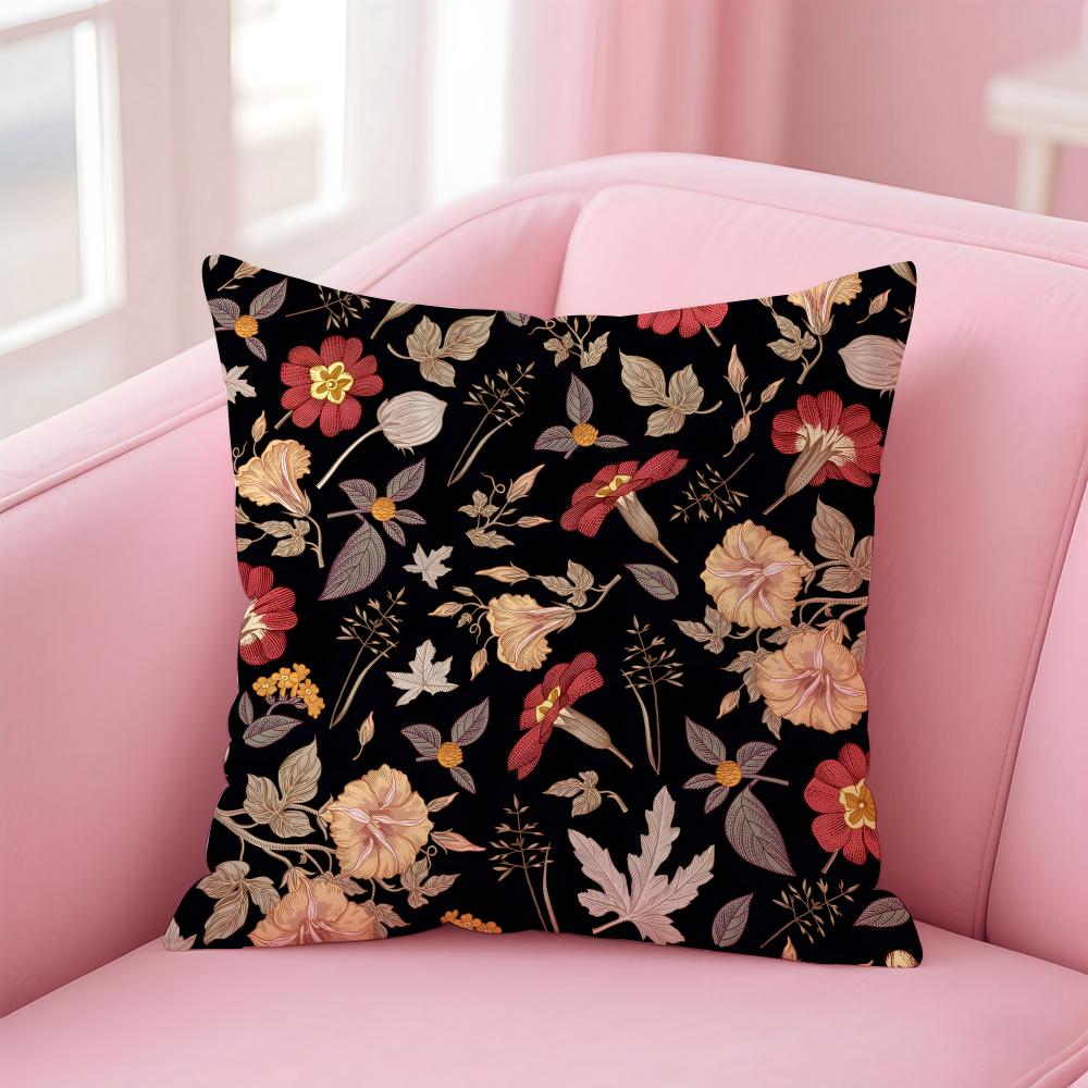 Art WWilliam Morris Cushion Cover Pillow Case Soft Skin Friendly Fabric Comfort  Concealed Zipper